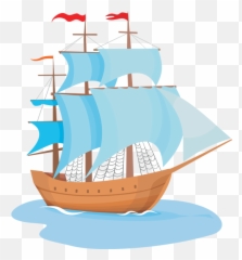 Clipper Ship Transparent Png Clipart - Sailing Ship Clipart,Sailing Ship Png