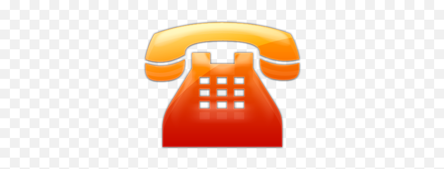 12 Orange Phone Icon Images - Blue Transparent Background Telephone Icon Png,Red Phone Icon Png