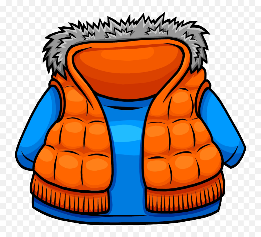 Orange Vest Vintage Penguin Wiki Fandom - Club Penguin Jacket Png,Icon Orange Vest