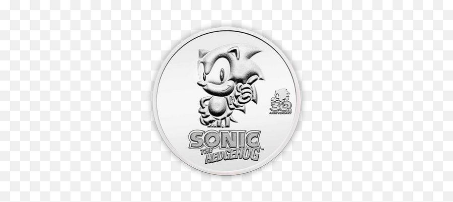 2021 Sonic The Hedgehog - 30th Anniversary 1 Oz Silver Bullion Sonic Silver Coin Png,Sonic 1 Icon