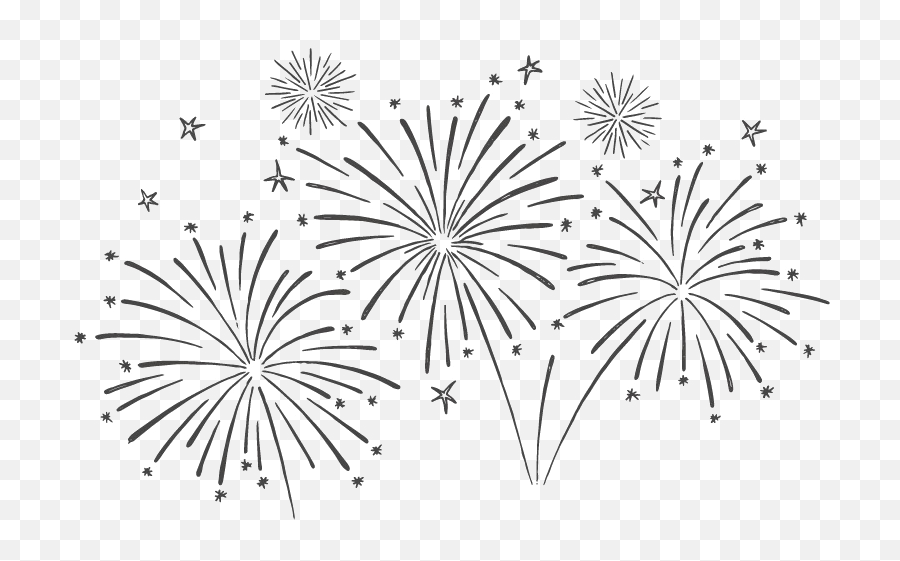 Fireworks Celebration Png Pic - Fireworks Black And White Png,Firework Png