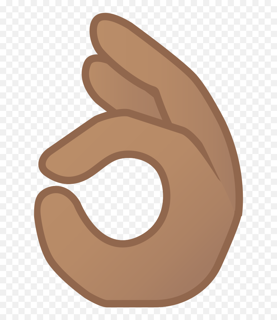 Ok Hand Medium Skin Tone Icon - Transparent Ok Sign Emoji Png,Hand Emoji Png