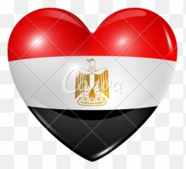 Love Egypt Heart Flag Icon - 800x744 Png