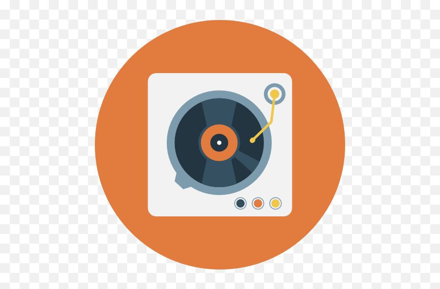 Turntable - Free Music Icons Vinyl Record Vinyl Icon Png,Turntable Icon