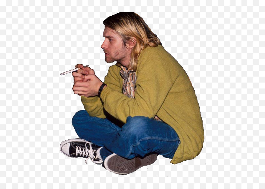 Png Transparent Kurt Cobain - Kurt Cobain Smoking Cigarette,Nirvana Png
