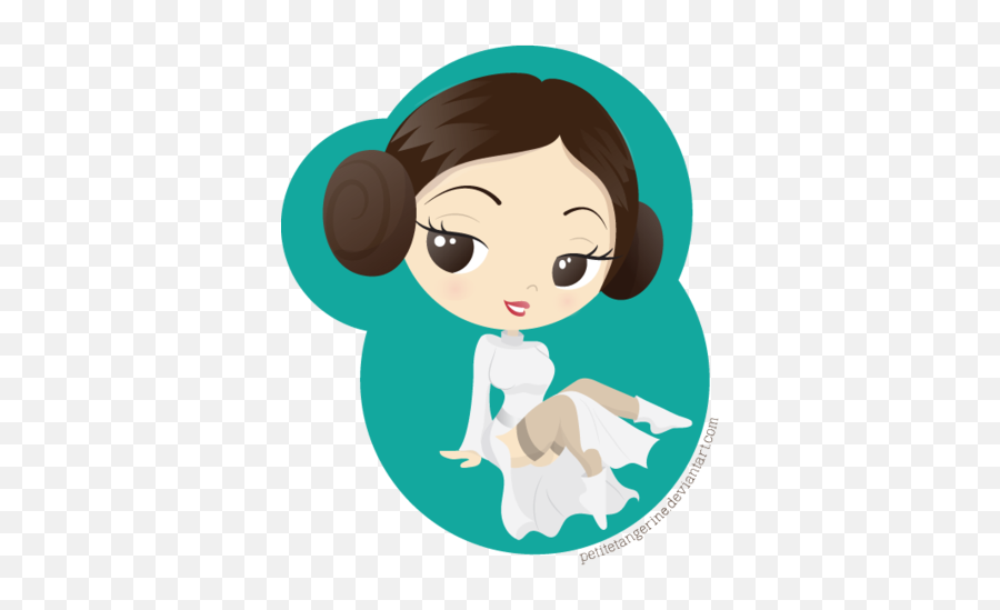 Download Hd Princess Leia Pin Up By - Png Dibujo Princesa Leia,Leia Png
