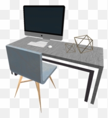Tumblr Computer Desk - Roblox Computer Desk Png,Computer Desk Png