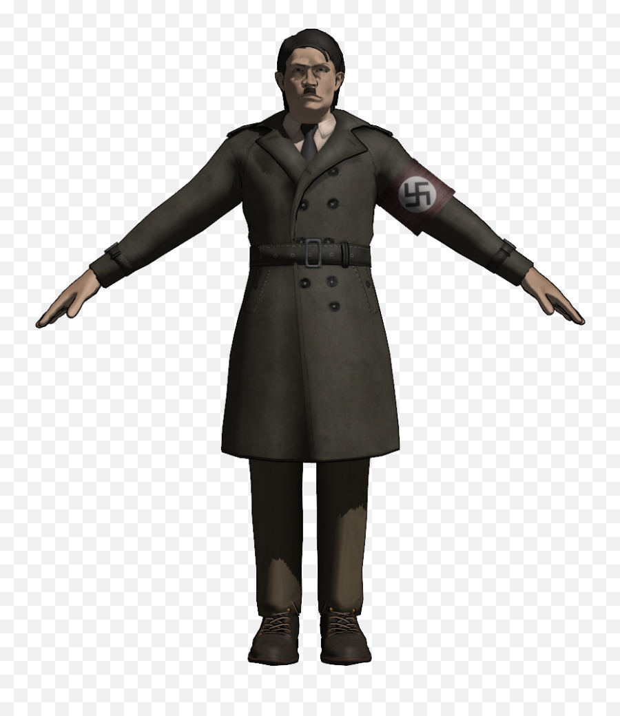 Download Adolf Hitler Png - Trench Coat Mmd,Adolf Hitler Png