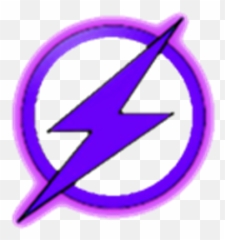 Purple Lightning Bolt - png