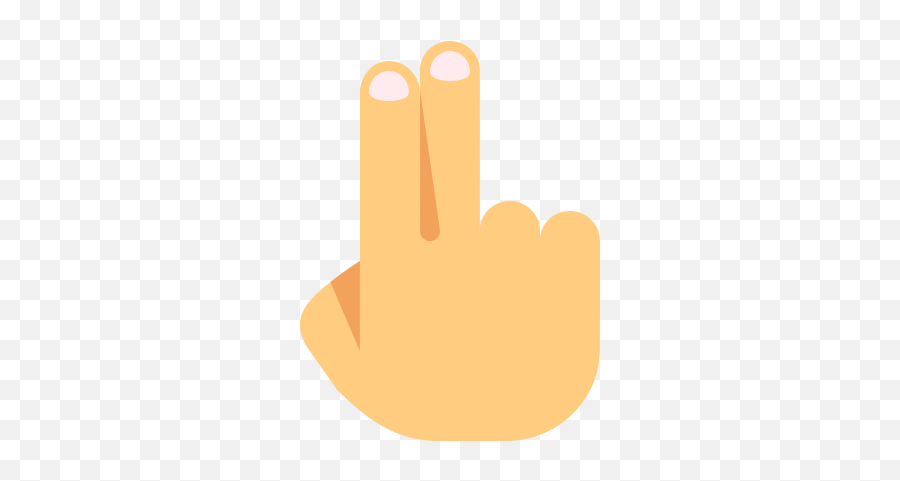 Two Fingers Icon - Clip Art Png,Fingers Png