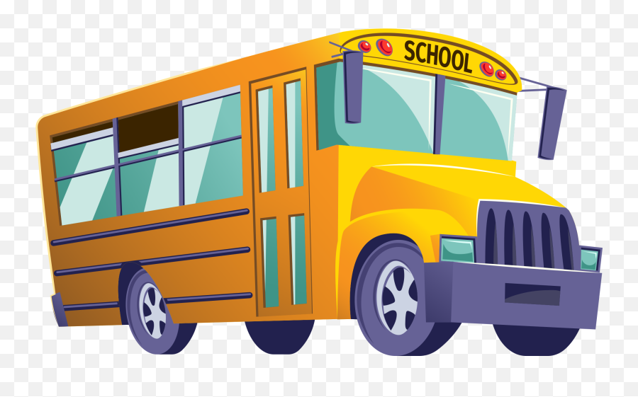 Bus Clipart Png Free - School Buses Images Download,School Bus Transparent Background