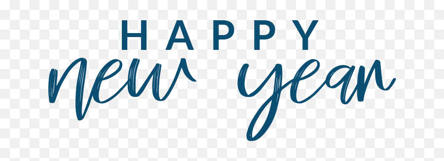 New Year Png - Happy New Year Blue Transparent Background,New Year Transparent