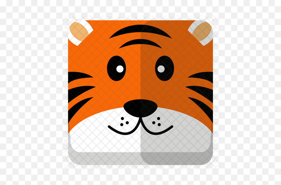 Tiger Head Icon - Cartoon Png,Tiger Head Png - free transparent png images  