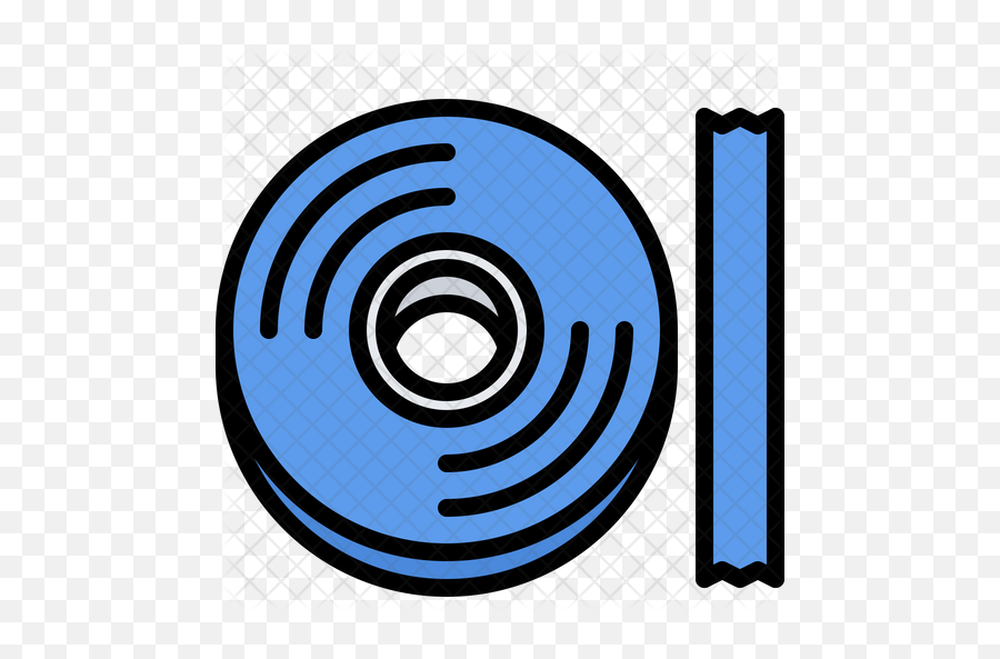 Blue Tape Icon - Circle Png,Piece Of Tape Png