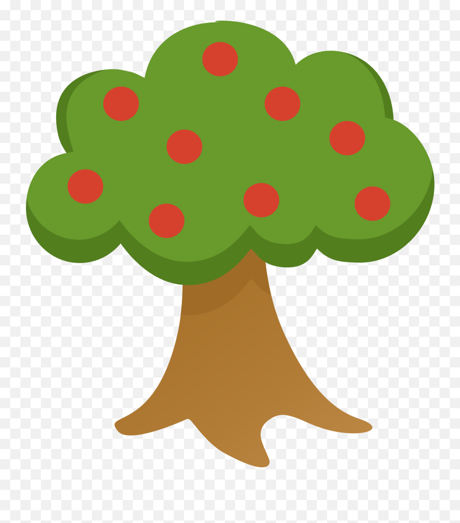 Apple Tree Clipart - Farm Cartoon Tree Clipart Png,Arbol Png