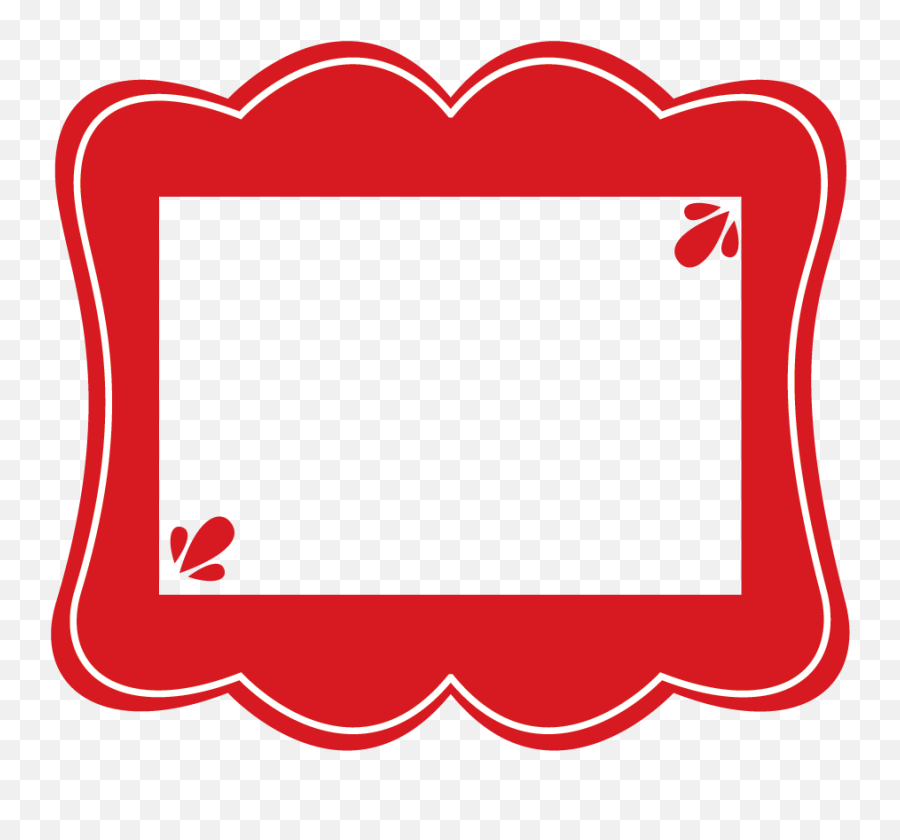 Clipart Frame Red Picture - Frames Red Png,Red Frame Png