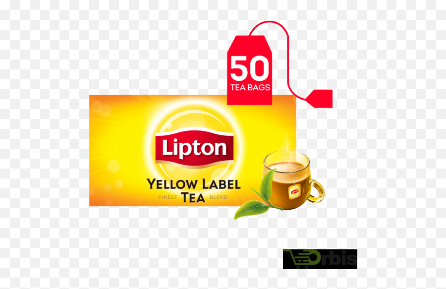 Tea Bags Unilever - Lipton Yellow Label 50 Tea Bags Png,Tea Bag Png