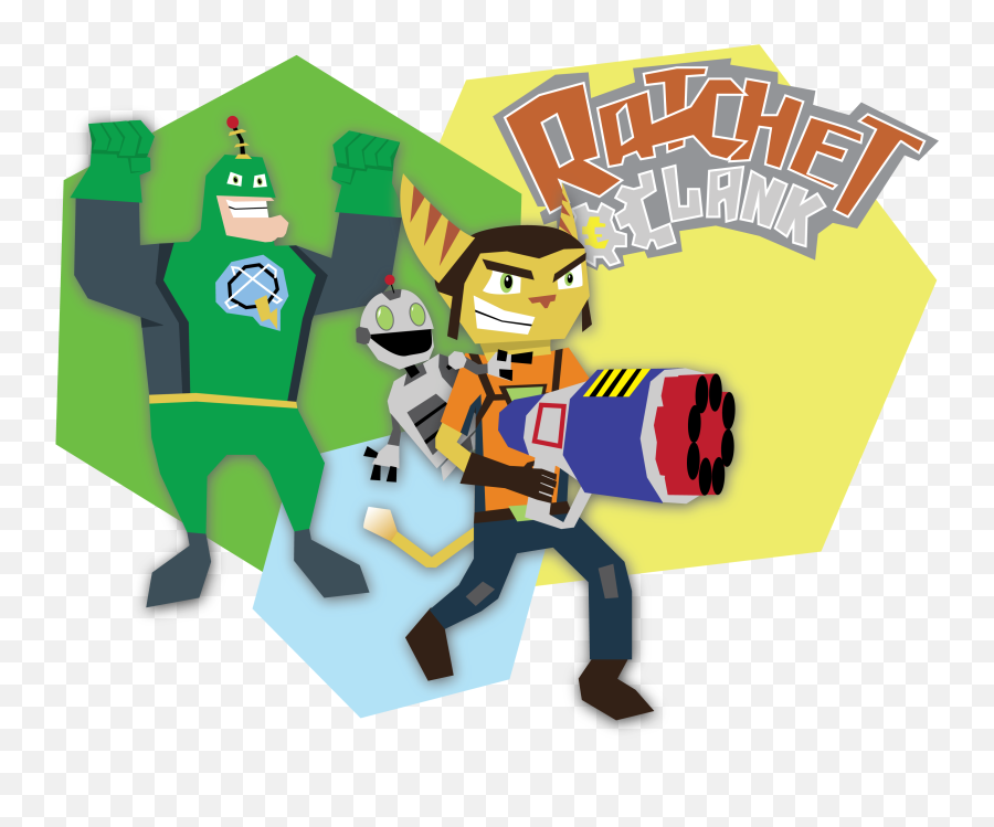 Ratchet U0026 Clank Vector Graphic - Imgur Cartoon Png,Ratchet And Clank Png