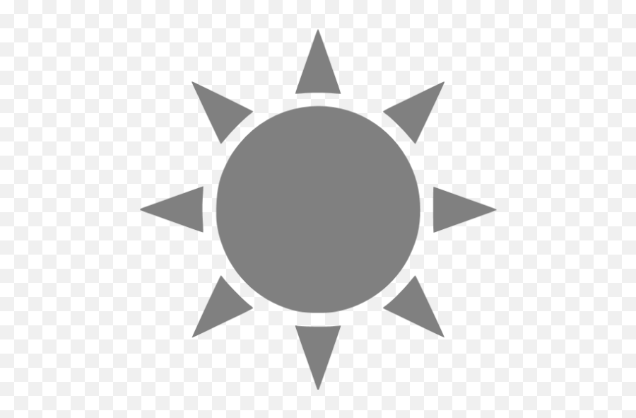 Gray Sun 3 Icon - Free Gray Sun Icons Sun Vector Black And White Png,Sun Png