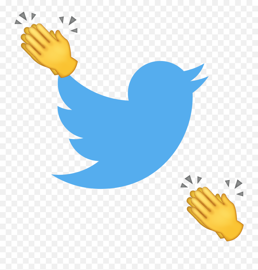 Logo Twitter Biru Png - Twitter Logo,Clap Png