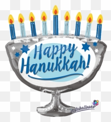 Happy Hanukkah Menorah Large 29 - Transparent Background Menorah Clipart Png,Hanukkah Png
