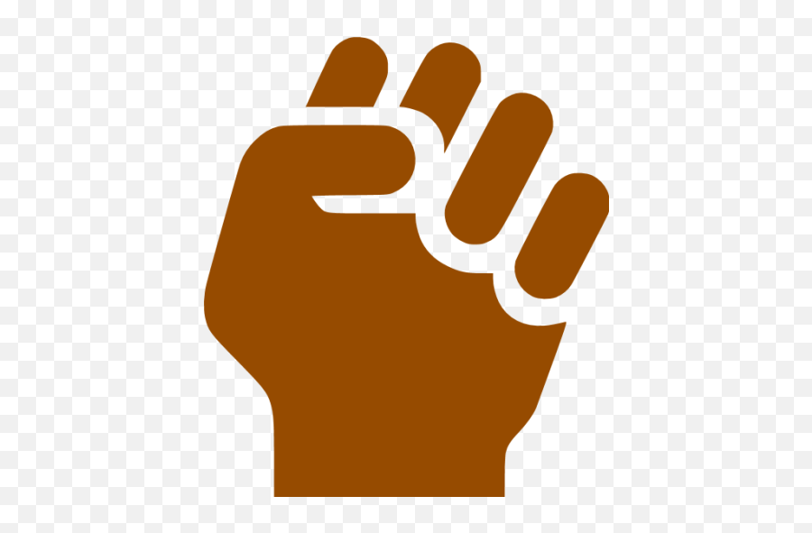 Brown Clenched Fist Icon - Workplace Violence Zero Tolerance Png,Fist Transparent