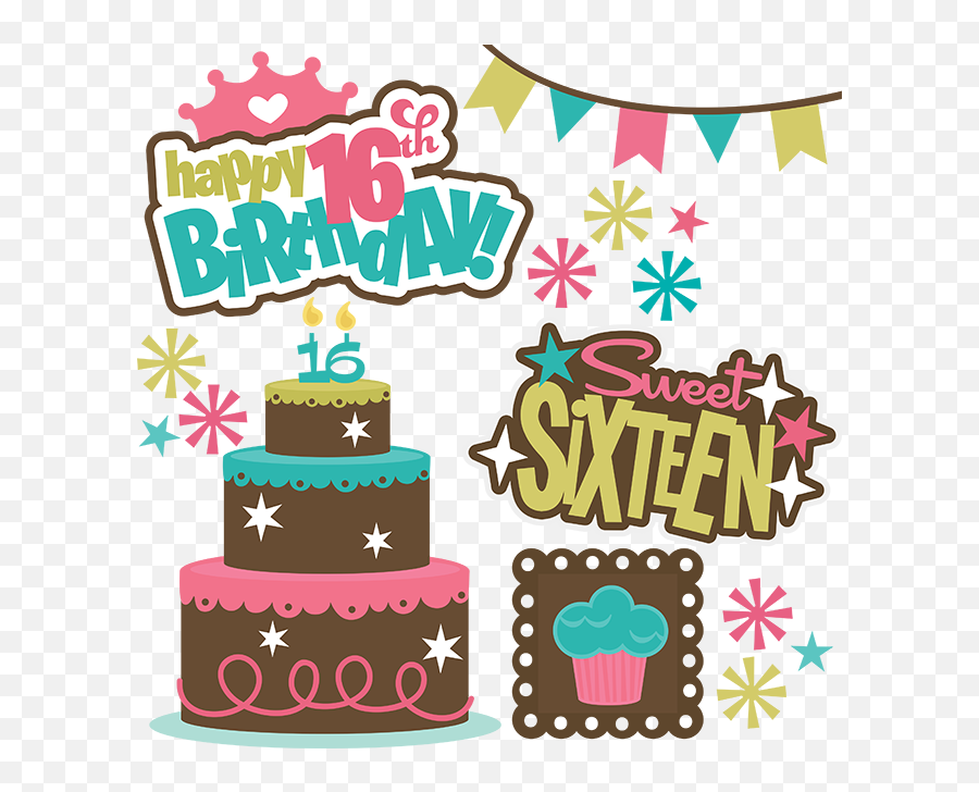 Library Of Sweet 16 Crown Freeuse Stock Png Files - Happy Birthday 16th Girl,Sweet 16 Png