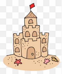 Clipart Beach Castle Transparent - Cute Sand png