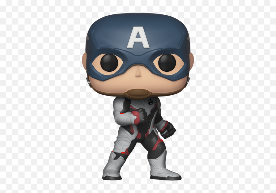 Avengers Endgame - Captain America Team Suit Pop Vinyl Figure Funko Pop Avengers Endgame Captain America Png,Captain America Comic Png