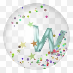 1png Alphabet Lettering Letter W - Circle,Papel Picado Png