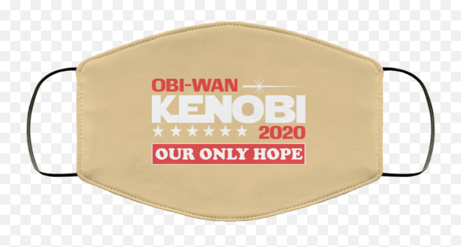 Obi - Wan Kenobi 2020 Our Only Hope Face Mask Label Png,Obi Wan Png