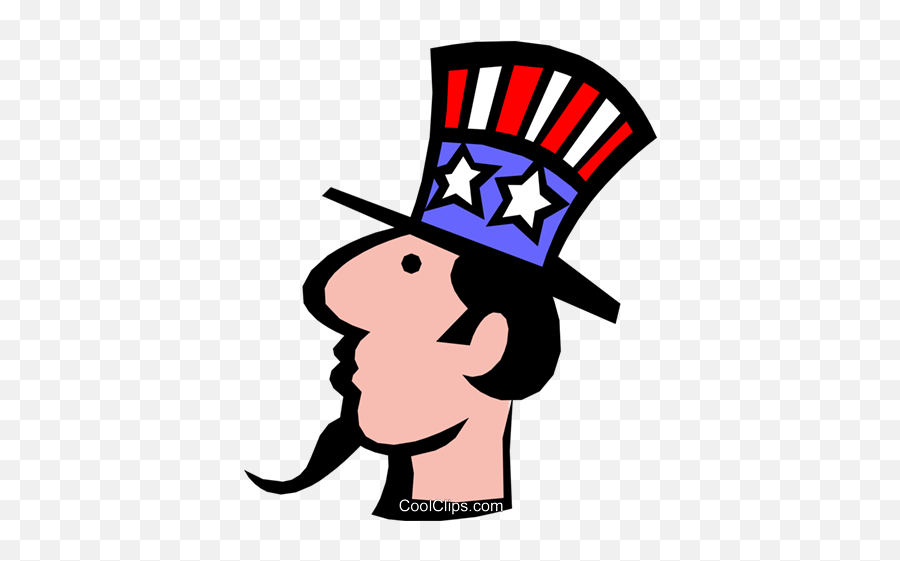 Uncle Sam Royalty Free Vector Clip Art Illustration - Costume Hat Png,Uncle Sam Hat Png