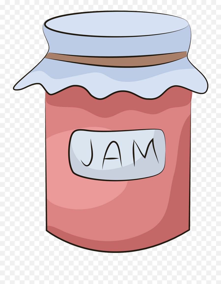 Jam Jar Clipart Free Download Creazilla - Jam Jar Clipart Png,Jelly Jar Png