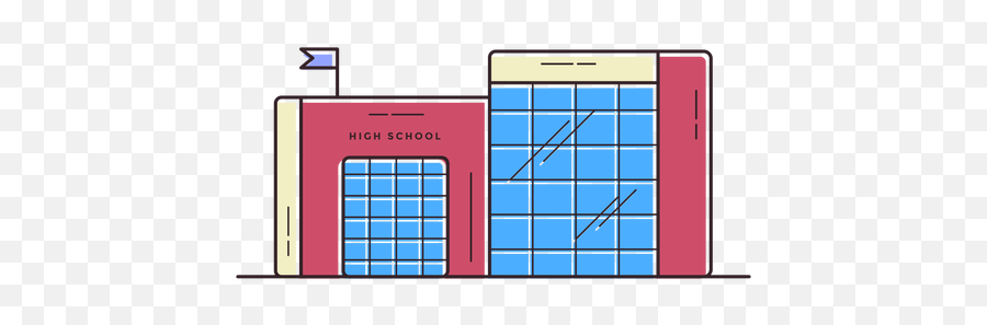 High School Building Icon - Transparent Png U0026 Svg Vector File Transparent Icon High School Png,Building Icon Png