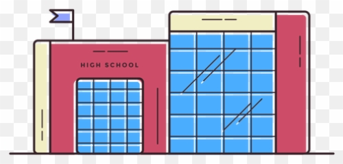 High School Building Icon - Transparent PNG u0026 SVG vector file Icon School Png