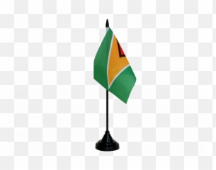 Guyana Table Flag - Flagpole Png,Guyana Flag Png