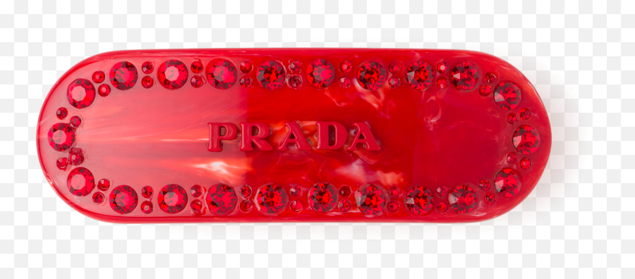 Plexiglas Hair Clip - Label Png,Prada Logo Png