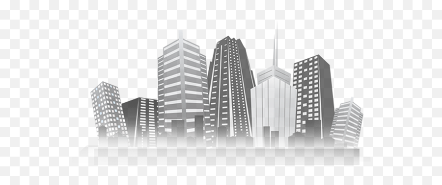 Download Hd Cebu City Building Silhouette Vector Transparent - White Building Logo Png,Building Silhouette Png