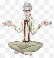 Colonel Sanders Clean Lines - For Yoga Png,Colonel Sanders Png