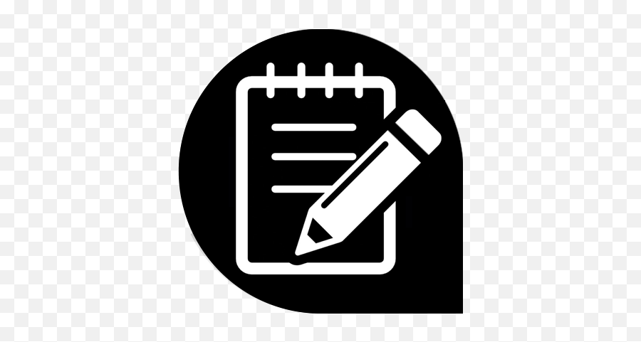 Notepad R - Note App Icon Black And White Png,Notepad++ Logo