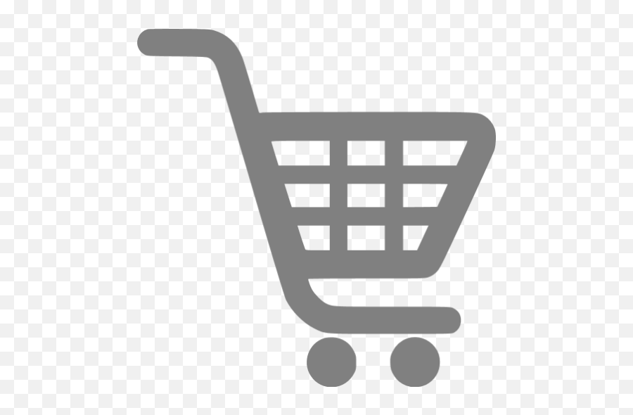 Gray Shopping Cart Icon - Blue Shopping Cart Icon Png,Basket Icon Transparent