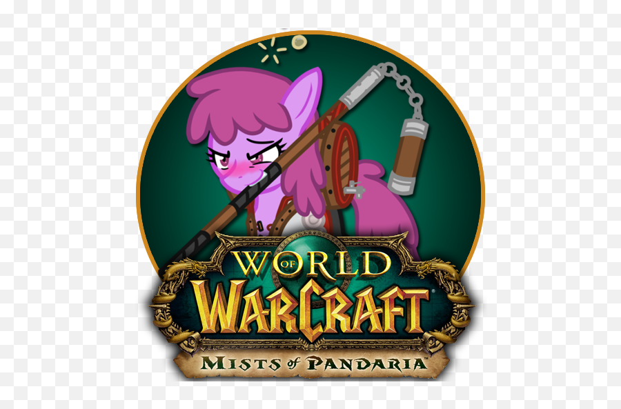 A Drunk Monk Eh My Little Pony Friendship Is Magic - World Of Warcraft Mists Of Pandaria Logo Png,Wow Icon List