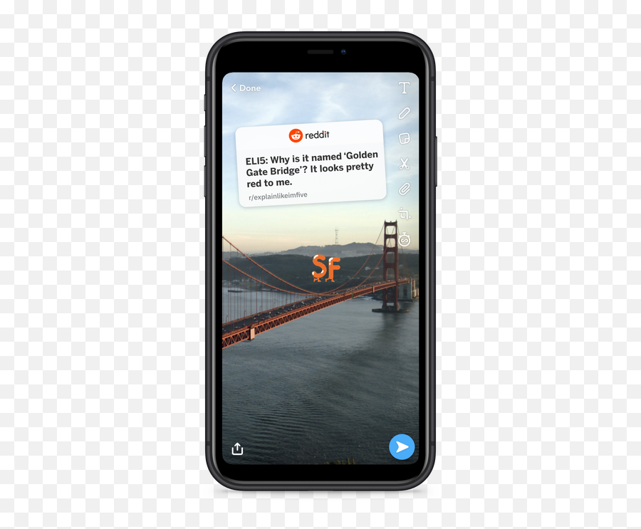 Reddit Now Lets Ios Users Share To - Golden Gate Bridge Png,Reddit Icon Name