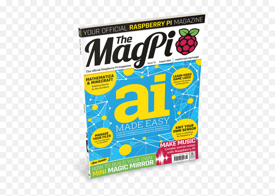 Magpi 72 Ai Made Easy For Your Raspberry Pi Technology Org - Raspberry Pi Png,Raspberry Pi 3 Thermometer Icon