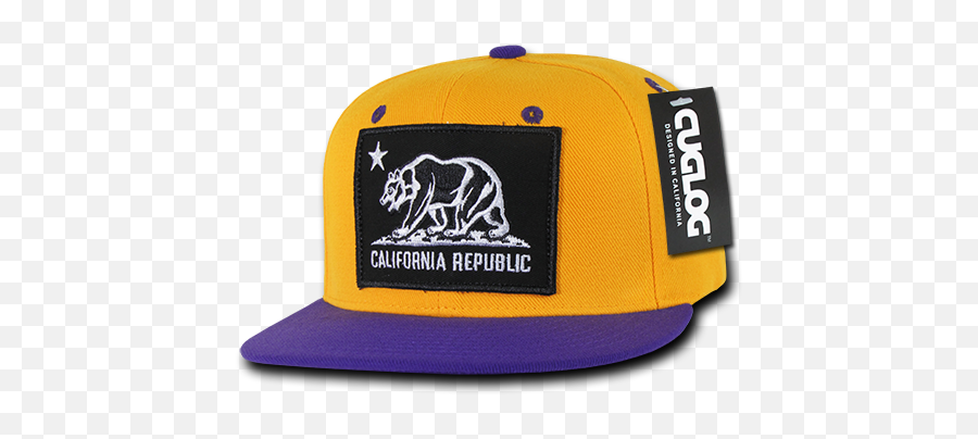 Blue California Cali Republic Flag Bear Black Patch Snapback - California Republic Snapback Hat Png,Wei Wuxian Icon