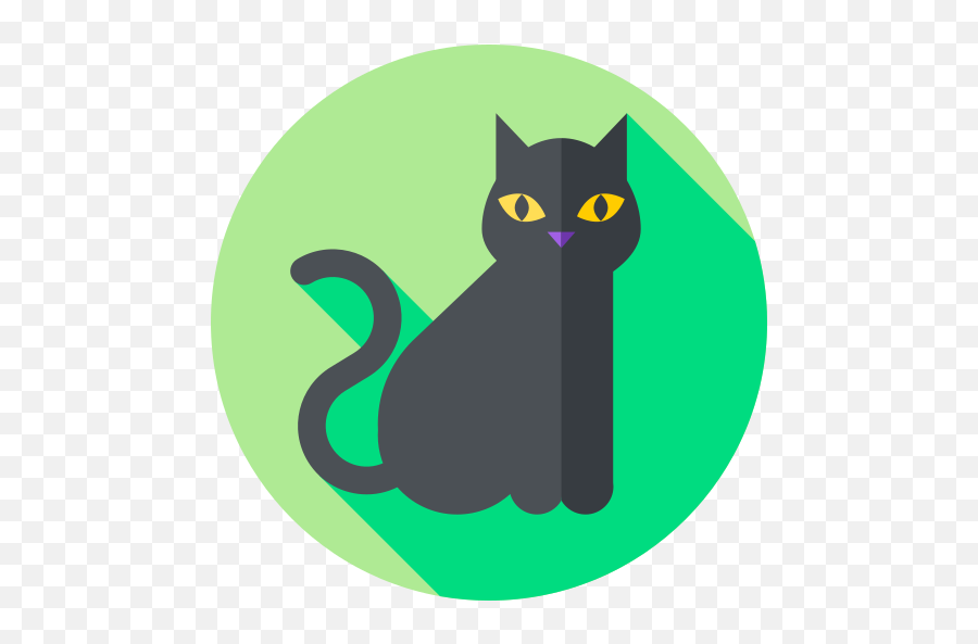 Pin - Black Cat Png,Black Cat Icon