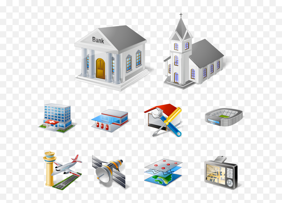 15 Gps Icons Bmp Images - Windows 7 Navigation Buttons Gps Bank Image Copyright Free Png,Map Icon Free