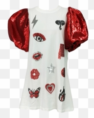 Alabama Icon Poof Sleeve Dress U2013 Queen Sparkles - Short png