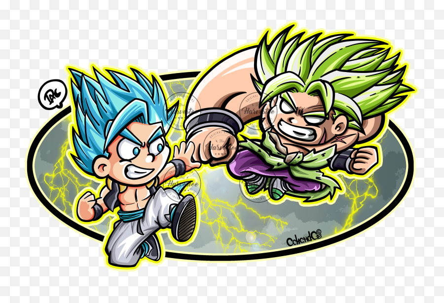 Download Hd Dragon Ball Super Gogeta Vs - Dragon Ball Super Broly Chibi Png,Dragon Ball Super Broly Png