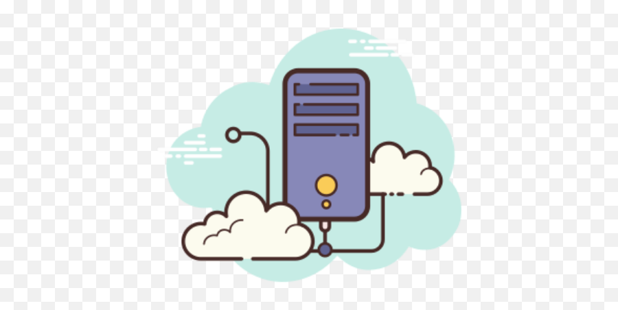 Server Icon In Cloud Style - Microsoft Excel Logo Cute Png,Webserver Icon